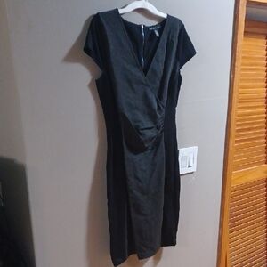 Kenneth Cole New York Black Midi Dress Size 10